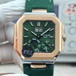 PP+Factory Super 1-1 Green Face Patek Philippe CUBITUS 5822 Rose Gold Watch 